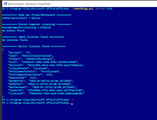 Enterprise Apps - PowerShell Output