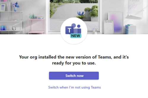 New Teams ready